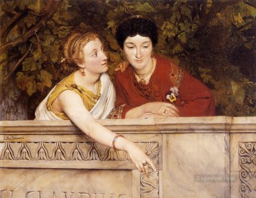 サー・ローレンス・アルマ・タデマ Painting - ガロ・ローマの女性たち ロマンチックなサー・ローレンス・アルマ・タデマ